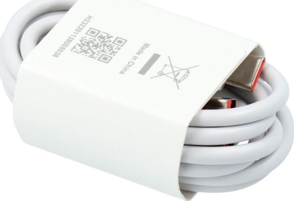 USB-kabel Techonic USB-A til USB-C hvit (5903396130274)