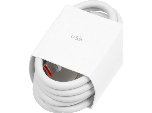 Techonic USB-A - USB-C 1 m valkoinen kaapeli (5903396133022)