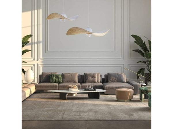 Hänglampa Sigma KAPELLO metall pendel vit rund
