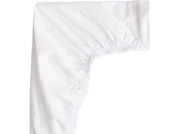 Sensillo beskyttelseslaken ikke-presset til trille/vogn jersey hvit 35x75