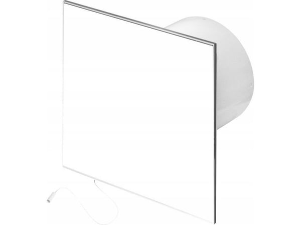 Awenta baderomsventilator Trax fi100 89m3/h 13W 230V med snorbryter hvit Awenta WTB100W