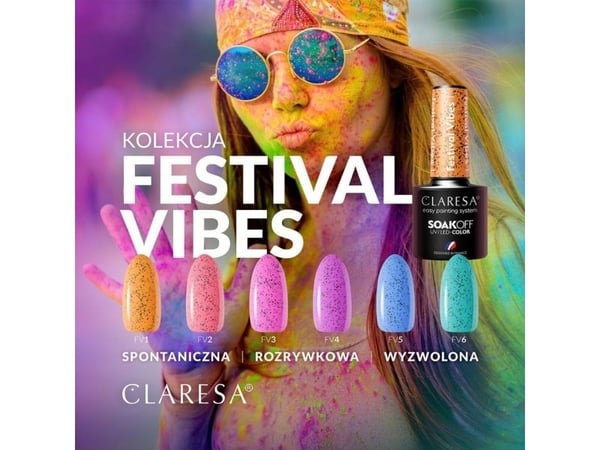 Claresa CLARESA Hybrid neglelakk Festival Vibes 6 -5g