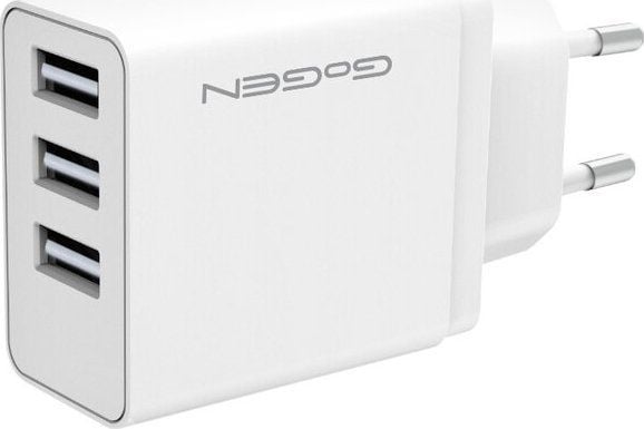 GoGEN nettlader 3x USB 15,5W 3,1A - ACH301W