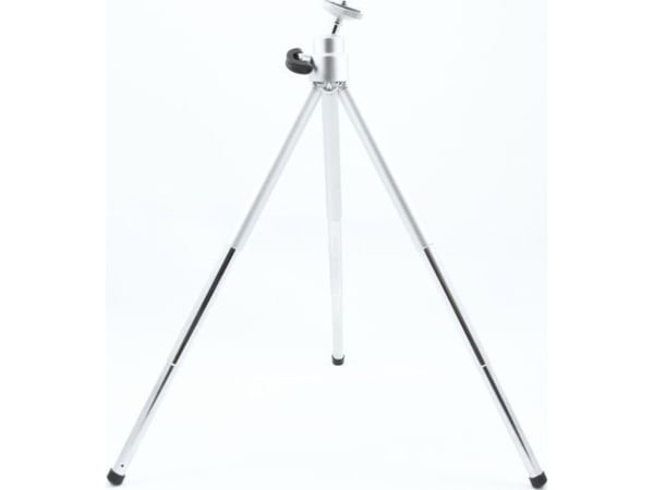 Massa stativ bordstativ 3-faset/120-200 mm sølv m. 3D-hode
