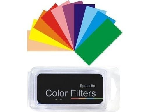 GODOX gel-filtre for blitslampe - 12 farger / strobist