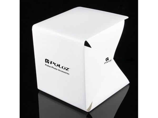 Puluz fototelt/lystelt 22x23x24 cm + 2x LED-lamper + 2x TLo
