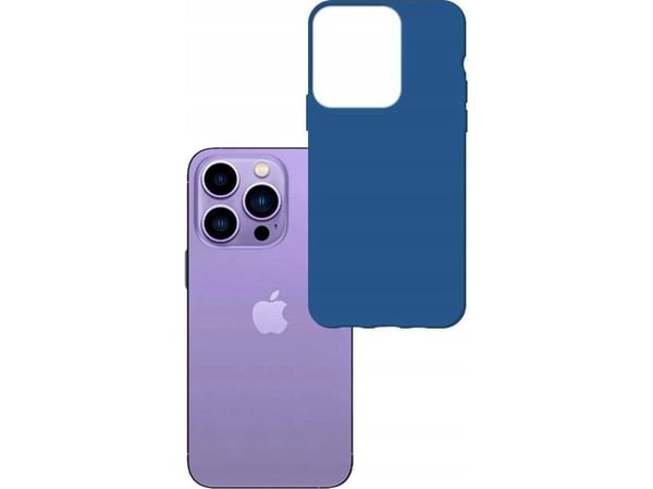 iPhone 14 Pro Max-deksel fra 3mk Matt Case-serien - blå