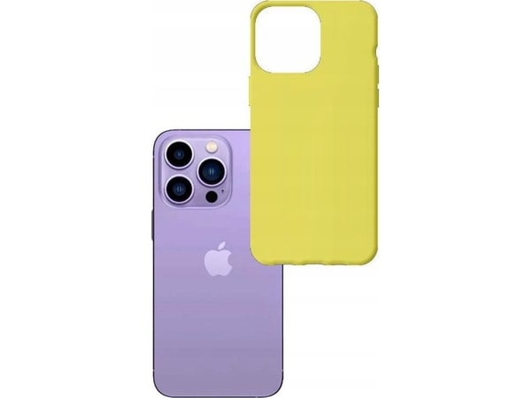 iPhone 14 Pro-deksel fra 3mk Matt Case-serien - lime