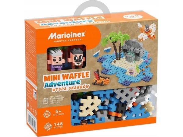 Marioinex Klocki Mini Waffle 148 deler Skatteøya
