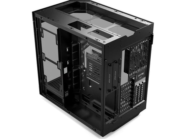 HYTE Y60 - Mid tower - utvidet ATX (E-ATX) - sidepanel med vindu (herdet glass) - ingen strømforsyning (ATX) - hvit - USB/lyd