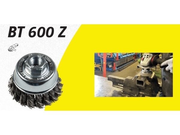 Klingspor K. CUP BØRSTE 65mm M14 BT600Z VRINNET RUSTFRI WIRE
