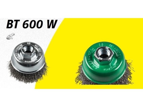KLINGSPOR grytebørste 100 mm M14 BT600W tråd falist