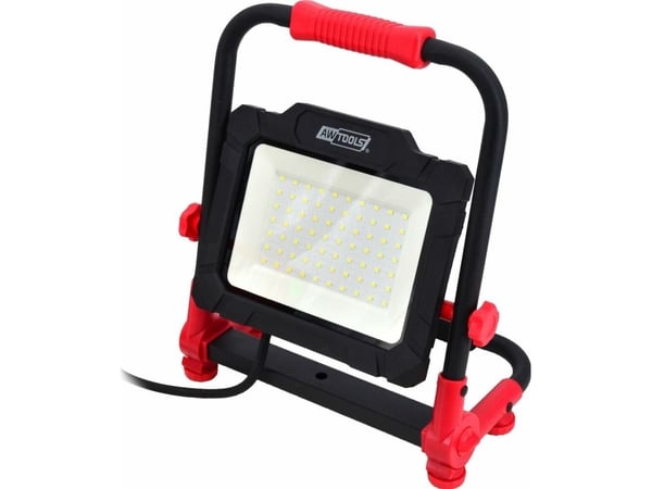 AWTools reflektor SMD LED bærbar 50W sammenleggbar