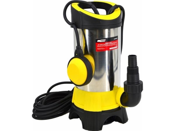 AWTools pumpe i rustfritt vann for skittent vann med flottør 750W Q1DP