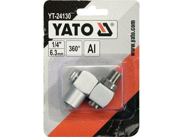 YATO pneumatiskt led vridbart 1/4"