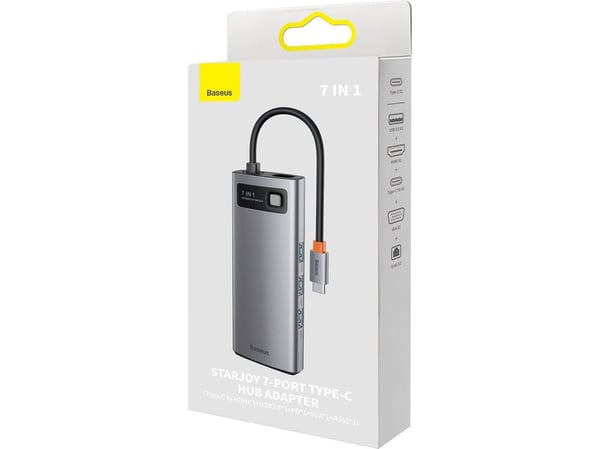 Baseus Metal Gleam dock/replikator USB-C (WKWG040013)