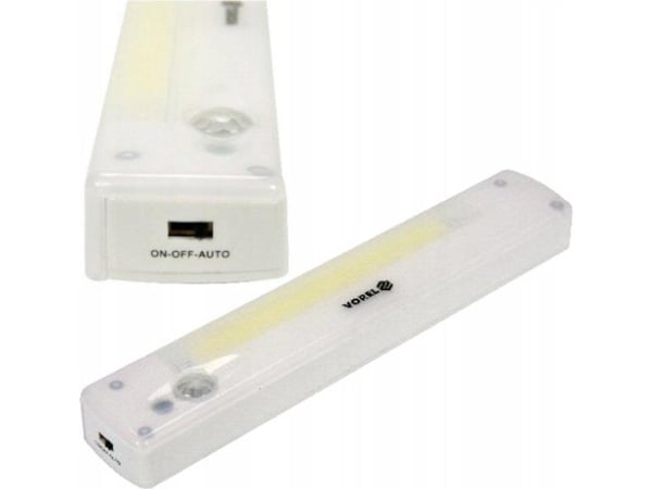 Toya VOREL bordlampe nattlampe 120 lm bevegelses- og skumringssensor 3xAAA