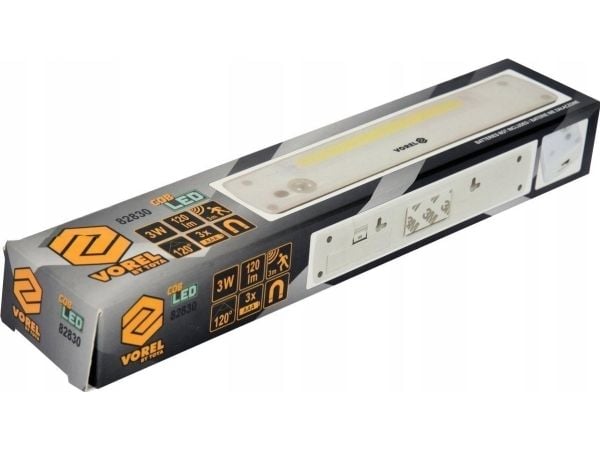 Toya VOREL bordlampe nattlampe 120 lm bevegelses- og skumringssensor 3xAAA