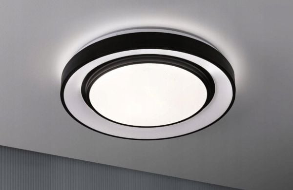 Paulmann Panel Rainbow Dynamic taklampe 38,5W RGB Variabel Hvit Hvit/svart