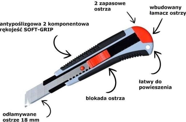 Abbraboro kniv med 18 mm Abbraboro blad