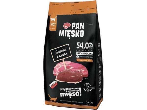 Kattfôr Pan Miesko Karma sucha med viltkjøtt og and (voksen) 1,6 kg