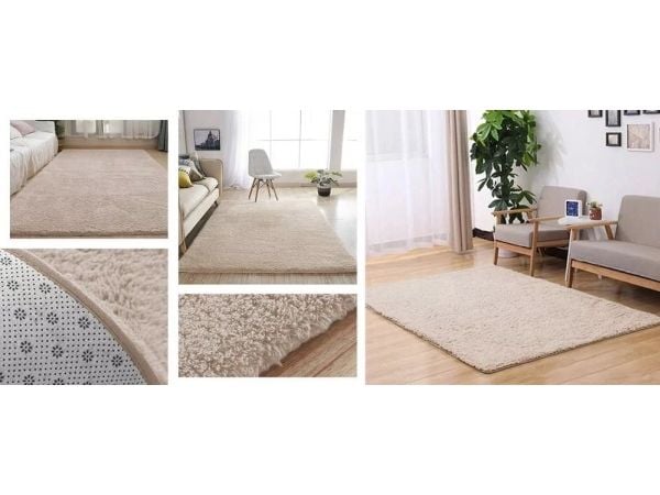 Strado teppe Alpaca 140x200 Alpaca Beige (beige/hvit)