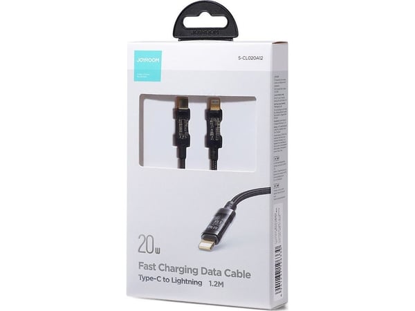 Joyroom-kabel USB Type C - Lightning PD 20W 1,2m svart (S-CL020A12-svart)