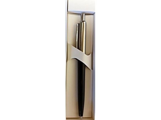 Q-Connect automatisk kulepenn Q-CONNECT PRESTIGE metall 0,7 mm blå/sølv blå spiss/blekk