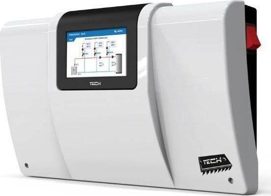 Tech styreenhet for installasjon (betjener 3 motorventiler + sol) i-3PLUS hvit