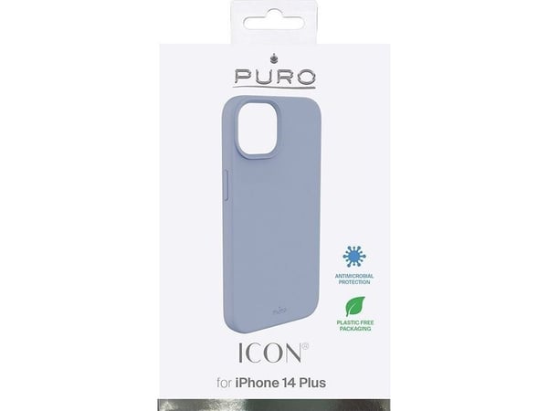 PURO IPC1467ICONLBLUE, Etui, Apple, iPhone 14 Plus, 17 cm (6.7"), Lyseblå