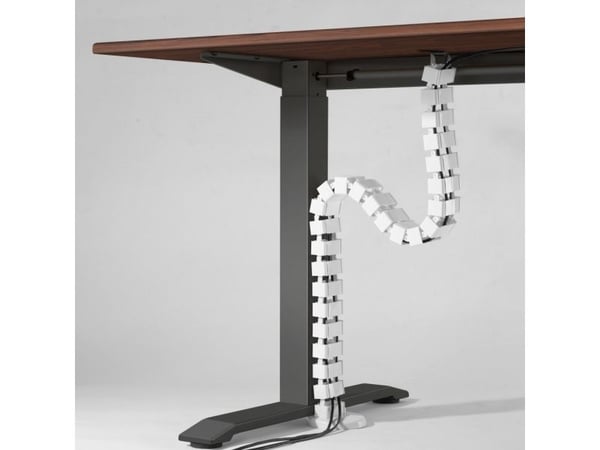 WP kabelorganizer/kabelskjuler, regulerbar, hvit, 1,3 m, Powerton