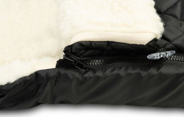 Sensillo SPIWOREK quiltad ull - black till vagn