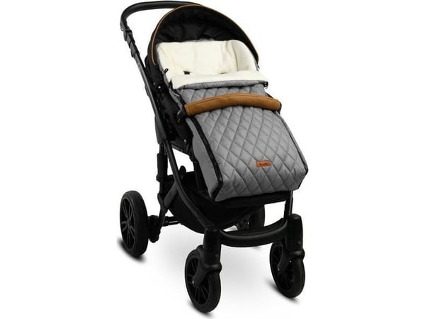 Sensillo vognpose quiltet polar grey til trille/vogn