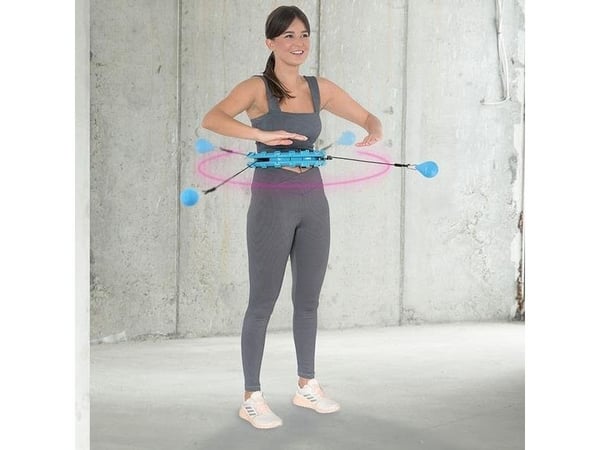 HMS hula hoop med nupper og vekter HHW01 blå
