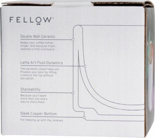 Fellow Fellow Monty Cappuccino - baltas puodelis 190 ml
