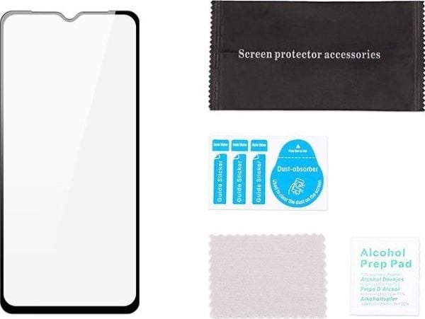 Dux Ducis 9D herdet glass 9H for hele skjermen med rammevennlig til Realme C35 sort