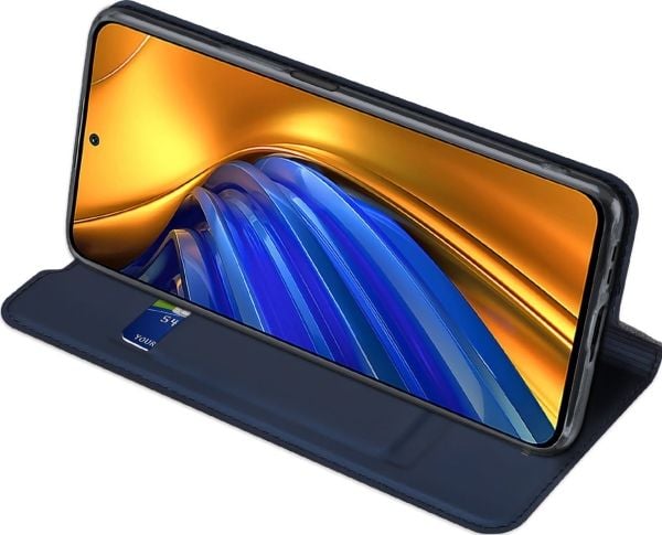 Dux Ducis Skin Pro Holster cover/flipdeksel til Xiaomi Poco F4 5G - blå