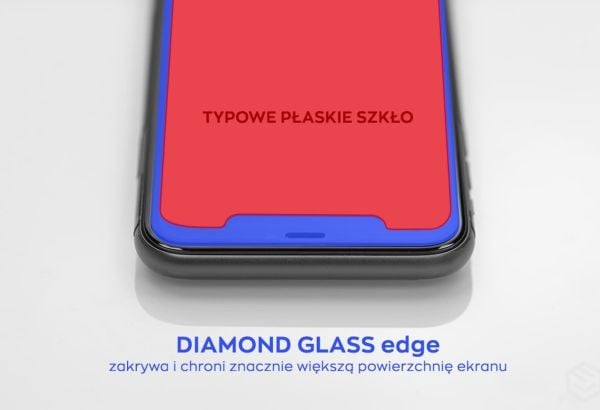 MyScreen MS Diamond Glass Edge Lite FG skjermbeskyttelse full lim til Xiaomi Poco C40/C55 (svart)