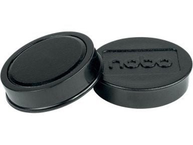 Nobo Whiteboard magneter 38 mm, styrke 2,5 kg, pakke med 10 stk., Whiteboard-magnet, Sort, 38 mm, 20 mm, 38 mm, 190 mm