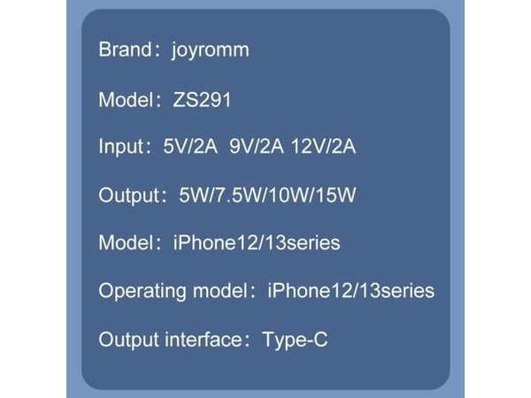 Joyroom bilhållare för telefon med 15W Qi-induktiv laddare (MagSafe-kompatibel) för vindrutegaller silver (JR-ZS291)