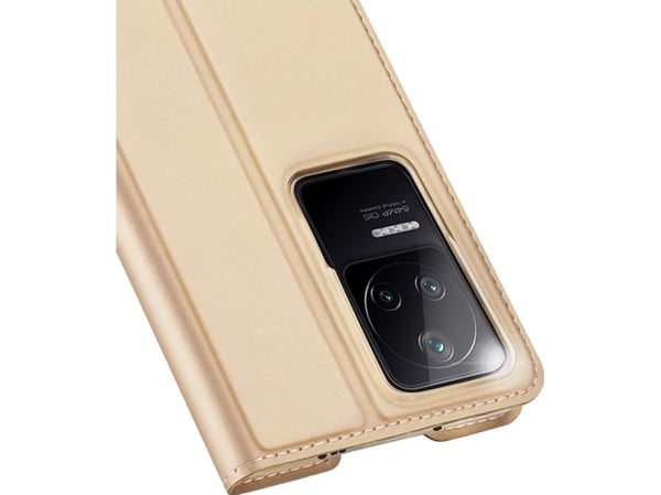 Dux Ducis Dux Ducis Skin Pro hylsterveske flipdeksel Xiaomi Poco F4 5G gull
