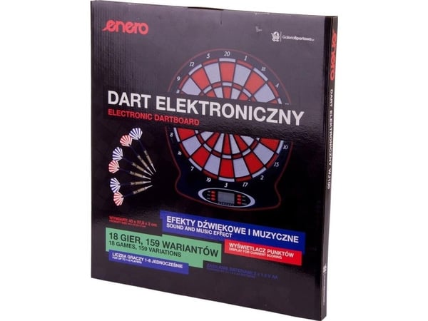 Enero elektronisk darttavle Enero 43 cm rød