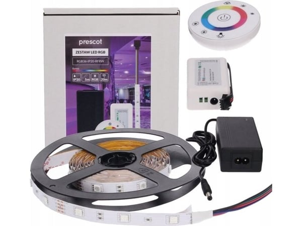 LED-list Prescot Prescot RGB36-IP20-RFRW 36 W hvit