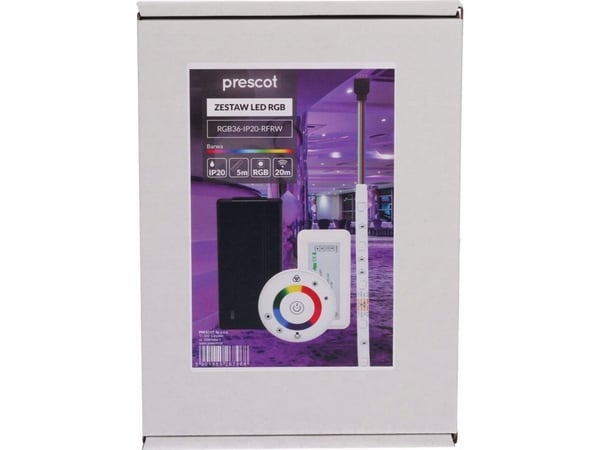 LED-list Prescot Prescot RGB36-IP20-RFRW 36 W hvit