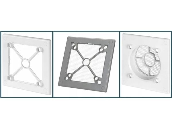 Awenta dekorpanel for viftehus Escudo Ø125 for maling Awenta PEDM125