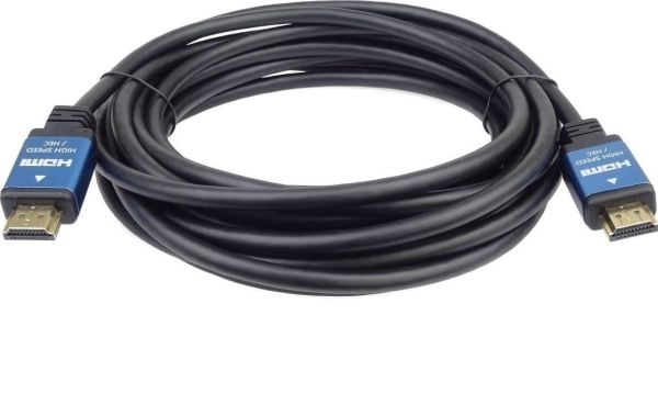 PremiumCord KPHDM2A5, 5 m, HDMI Type A (Standard), HDMI Type A (Standard), 18 Gbit/sek., Sort, Blå