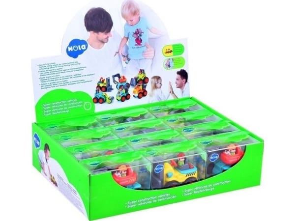 HOLA byggleketøy bil gravemaskin kran tippbil ZA2343