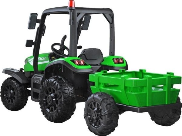 Jokomisiada stor traktor for barn med tilhenger 4x4 med fjernkontroll til forelder PA0266