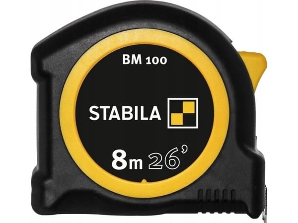 Målebånd STABILA BM100 8 m mm/tommer