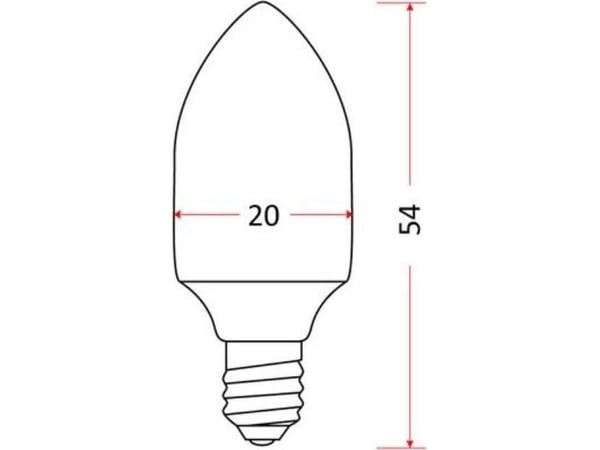 Rum-Lux tradisjonell lyspære E14 10W 230V til nattlampe